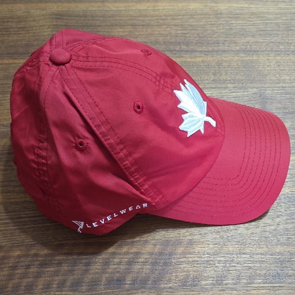 Red Maple Leaf Baseball Cap - Picture 3 of 5